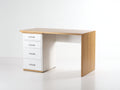Bureau - Bois - 150x60x75 cm - Blanc-Bois clair - Style scandinave
